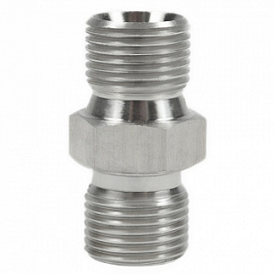 *W3/8NW3/8B соединитель шланга 3/8" NPSM (M) x 3/8'' BSP (M)